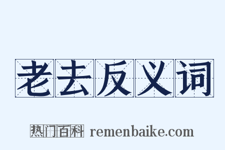 老去反义词是什么意思的图片